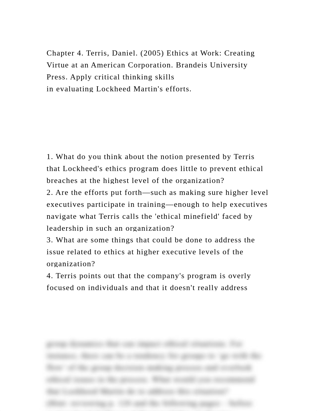 Chapter 4. Terris, Daniel. (2005) Ethics at Work Creating Virtue at.docx_d538dbawi7w_page2