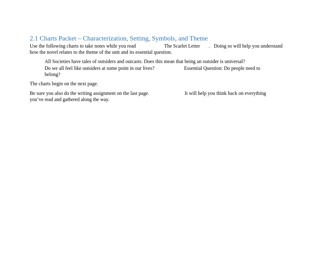 2.1 Charts Packet - Characterization, Setting, Symbols, and Theme.docx_d53e4ytuhkw_page1