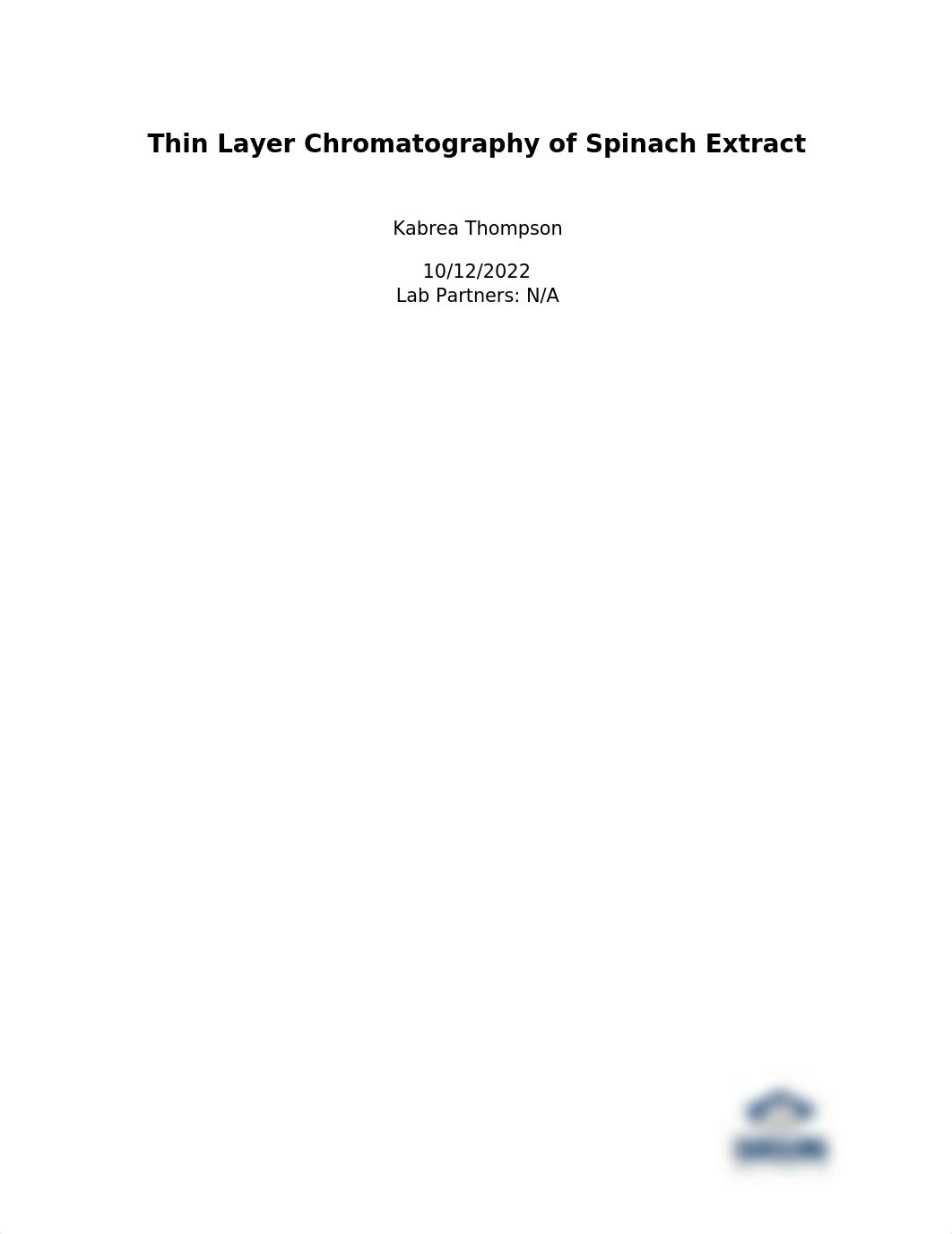 Thompson_ Lab 6 Thin layer Chromotography of Spinach Extract Q.docx_d53ii3soetb_page1