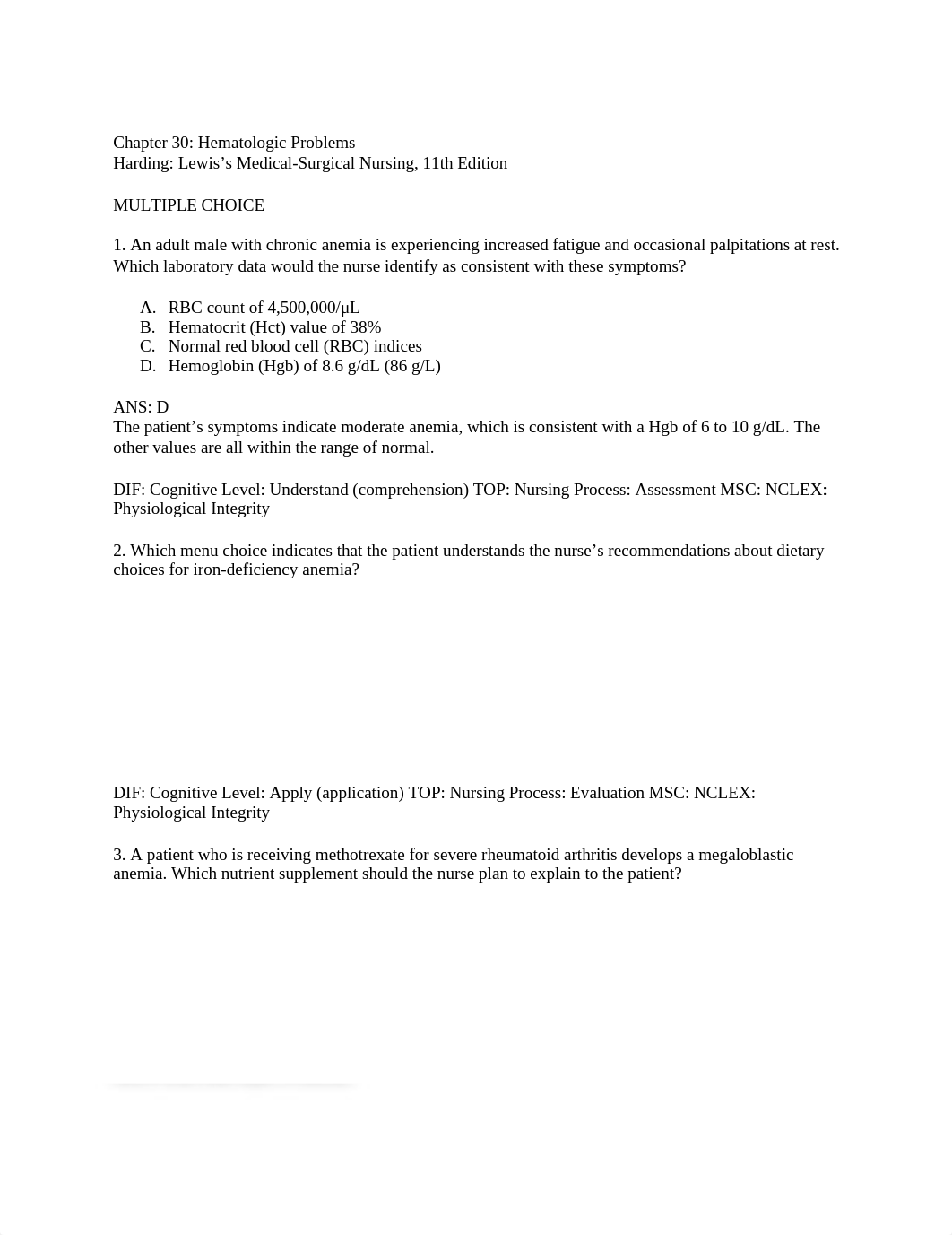 Chapter 30 - Hematologic Problems.docx_d541sjnc0x7_page1