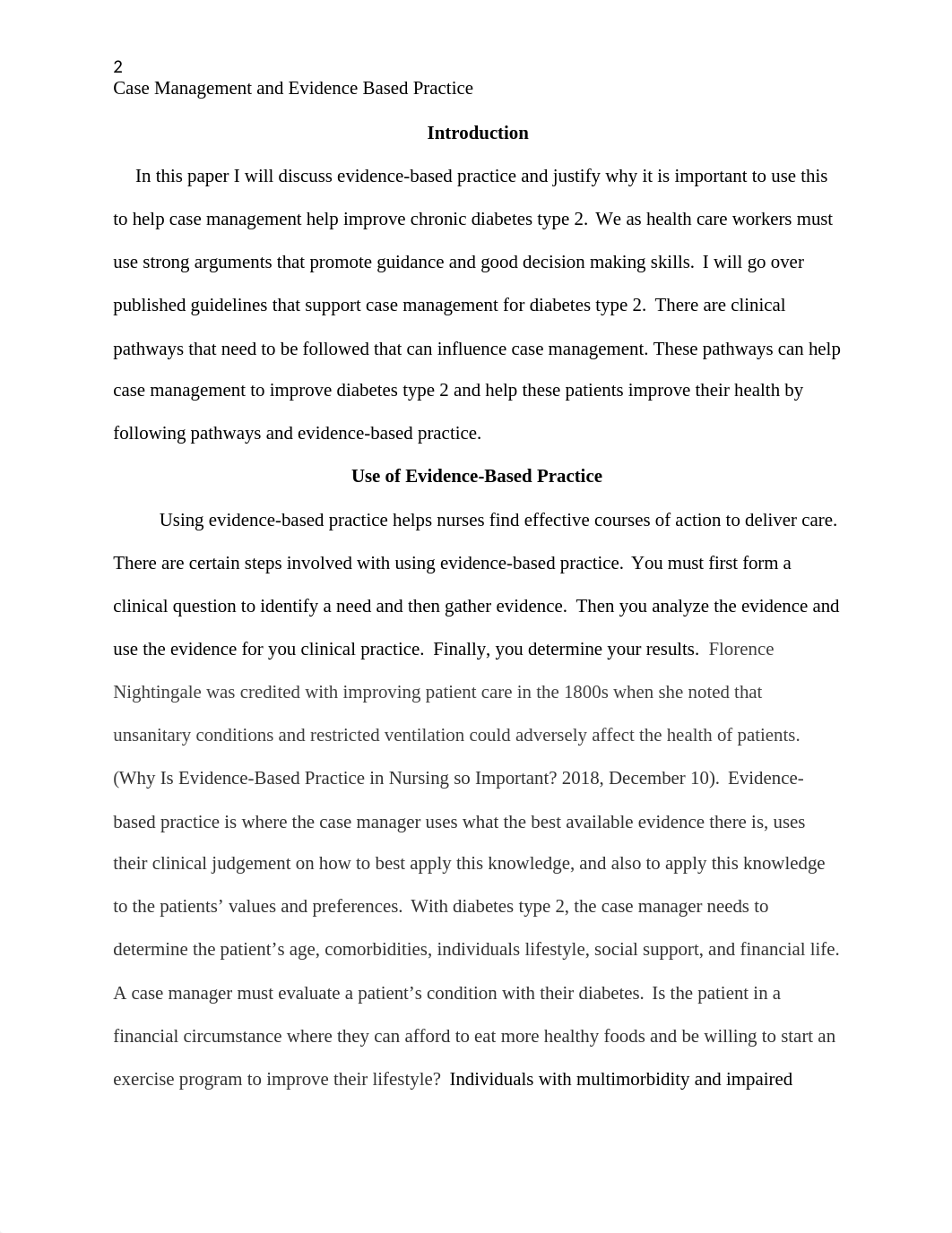 Case Management and Evidence Based Practice.docx_d54a89hgwce_page2