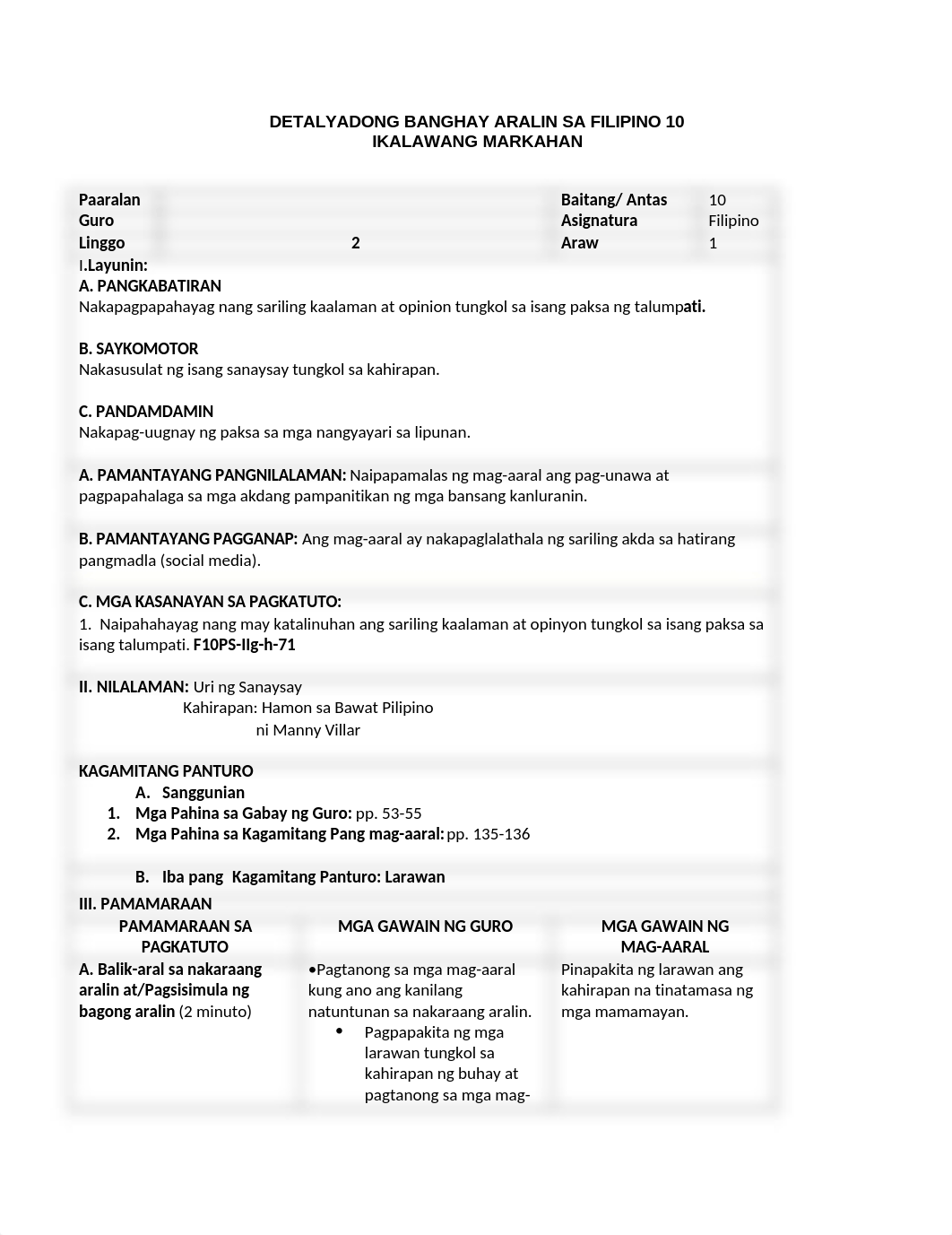 DETALYADONG BANGHAY ARALIN SA FILIPINO 11 4th day.docx_d54pj9uxetc_page1