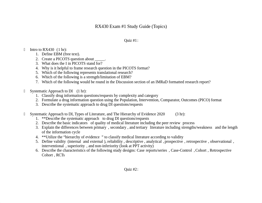 RX430 Exam #1 Study Guide.docx_d54rip9vrdj_page1