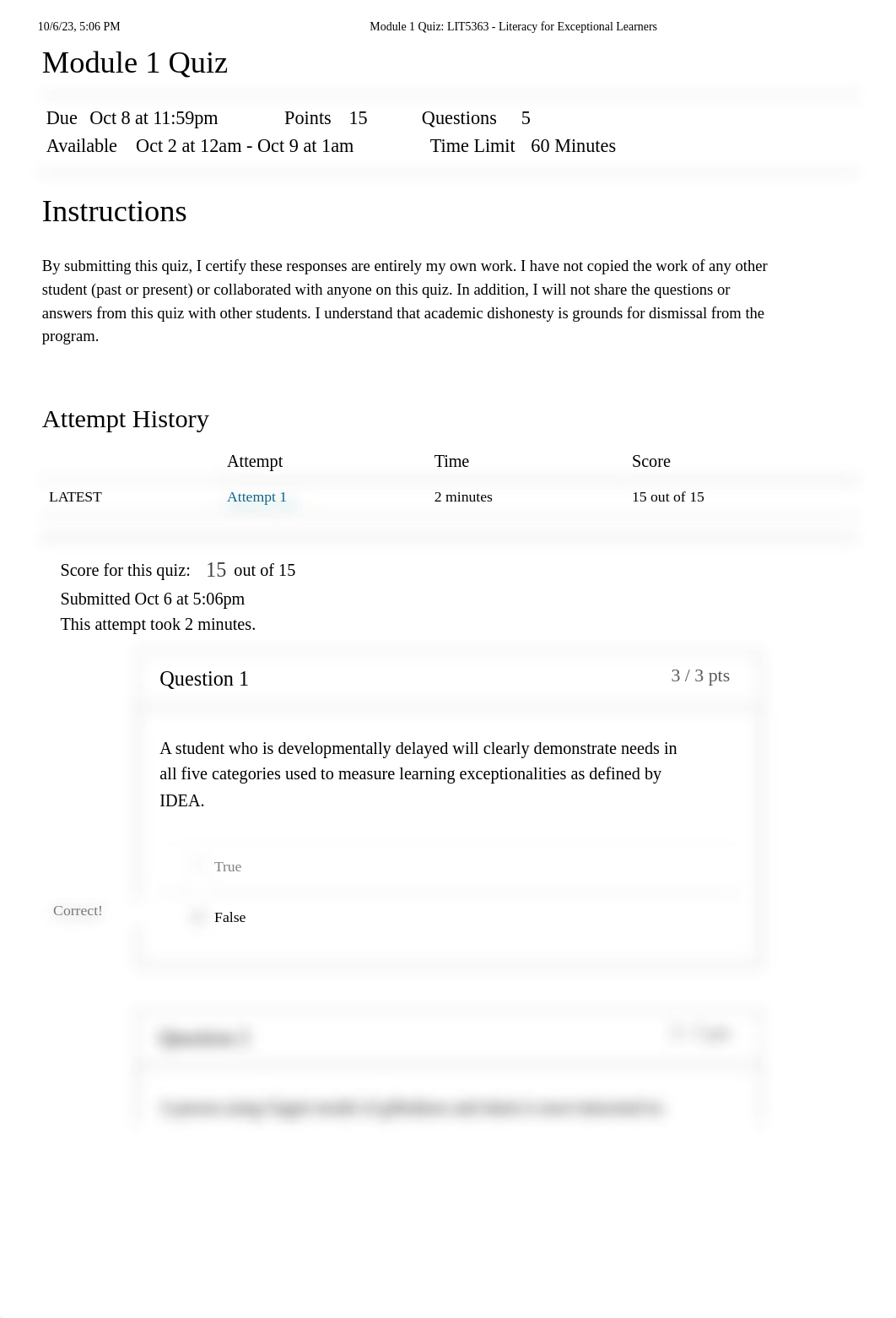 Module 1 Quiz_ LIT5363 - Literacy for Exceptional Learners.pdf_d553eu1d6k4_page1