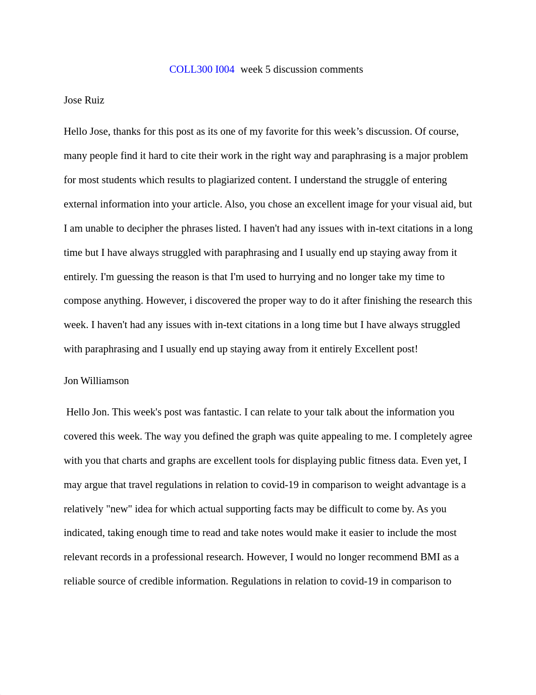 COLL300 I004 week 5 discussion comments.docx_d556oburbp7_page1