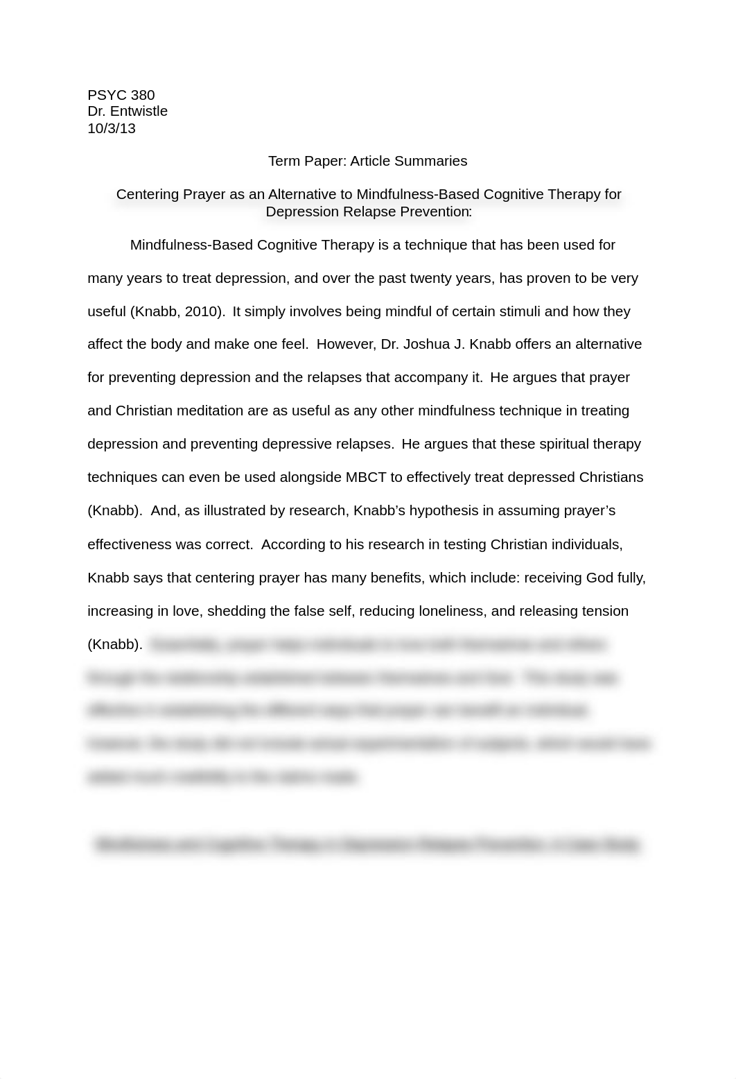 Centering Prayer as an Alternative to Mindfulness-Based Cognitive Therapy for Depression Relapse Pre_d556oog265c_page1