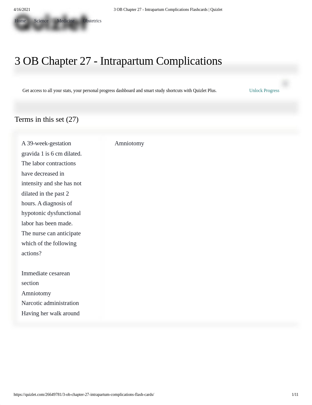 3 OB Chapter 27 - Intrapartum Complications Flashcards _ Quizlet.pdf_d55bd1zmdws_page1