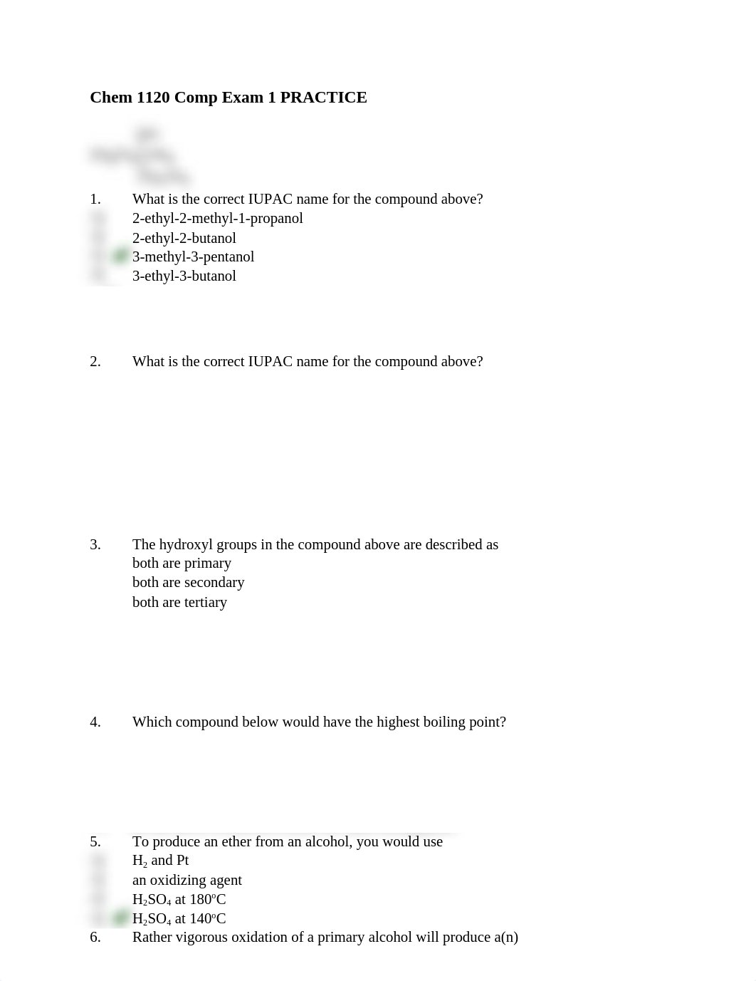 Chem 1120 Comp Exam 1 PRACTICE with answers.docx_d55mq7nw4hd_page1