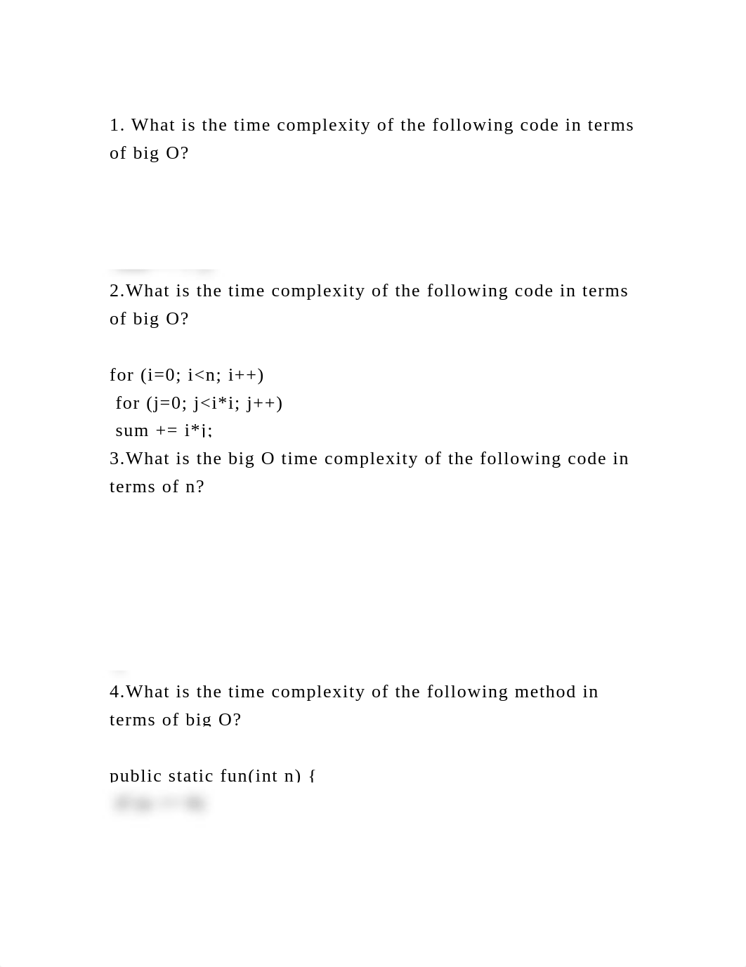 1. What is the time complexity of the following code in terms of big.docx_d55np5kb412_page2