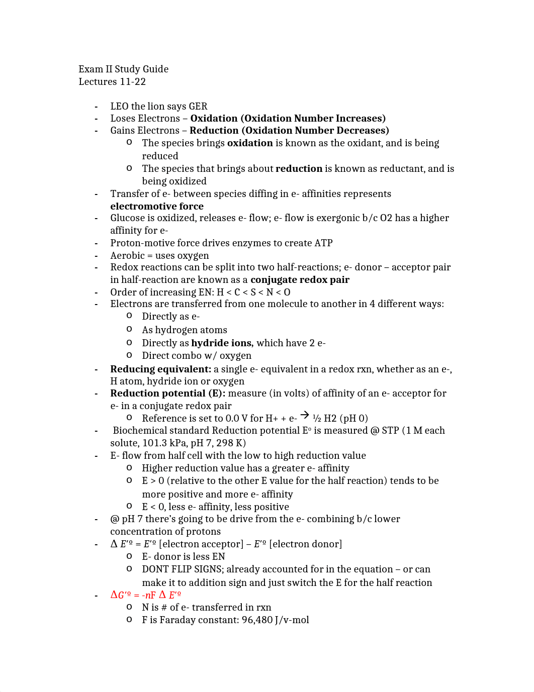 Exam II Study Guide.docx_d55pf7a5w4z_page1