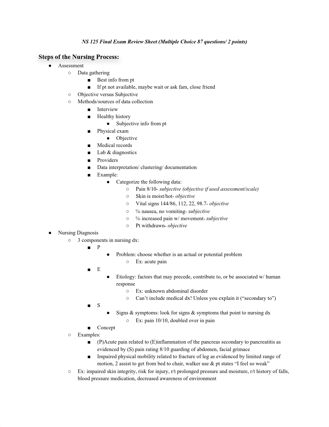 NS 125 Final Exam Review Sheet .pdf_d55zaotppcv_page1