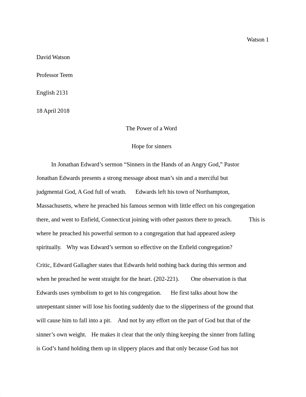 Final Researched Essay (Jonathan Edward's Sinners in the hands of an Angry God.docx_d5609vshqb8_page1