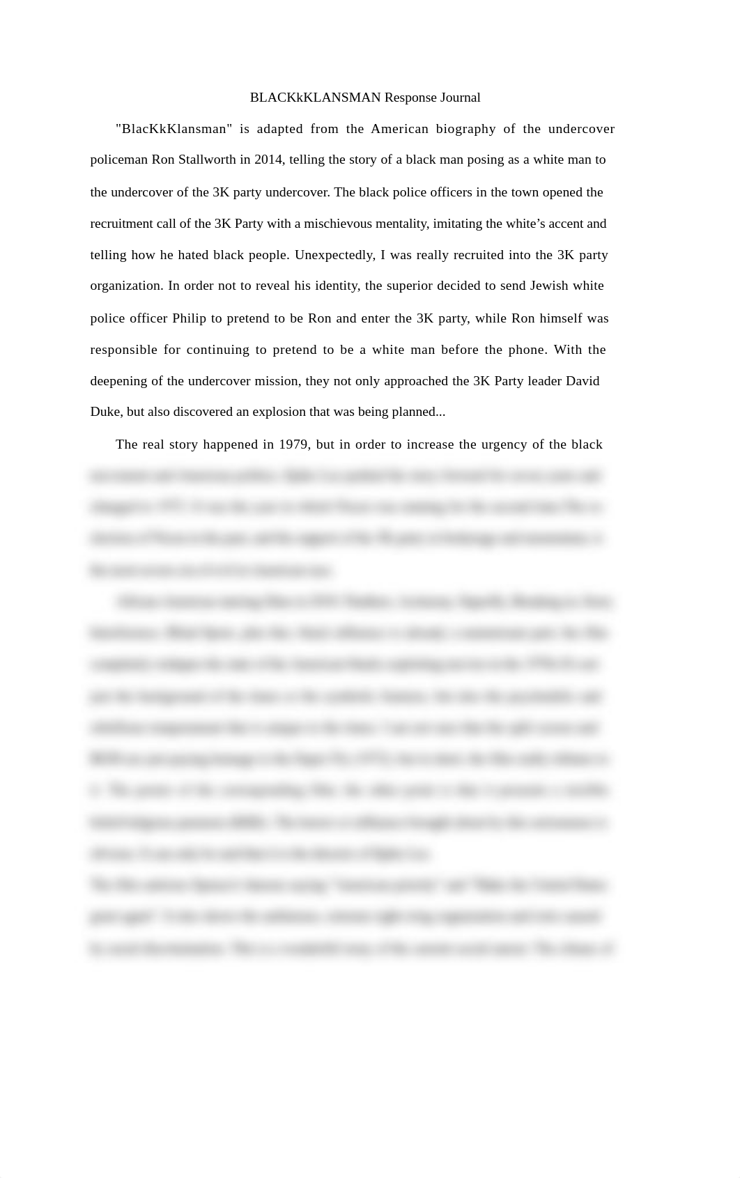 BLACKkKLANSMAN+Response+Journal.docx_d56aj5k2w68_page1