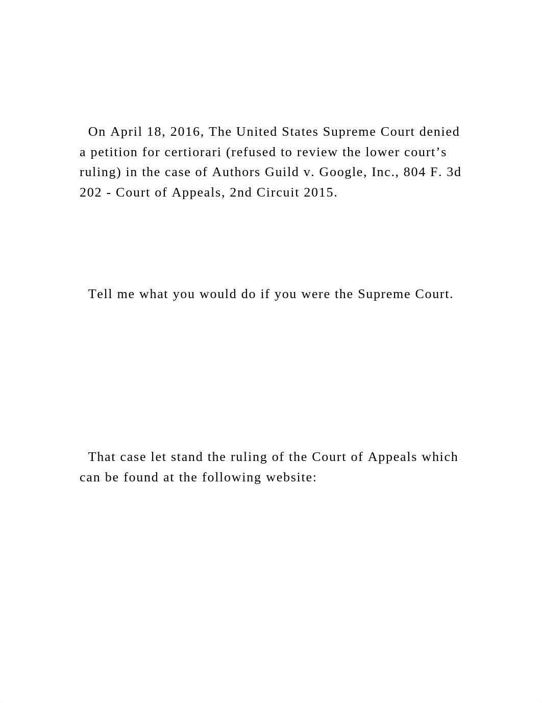 On April 18, 2016, The United States Supreme Court denied a pet.docx_d56euj12ebp_page2