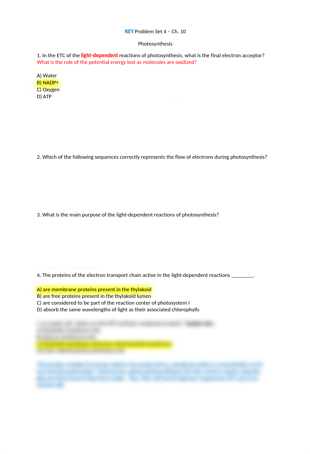 KEY Problem Set 4 - Photosynthesis.docx_d56gl95yxpe_page1