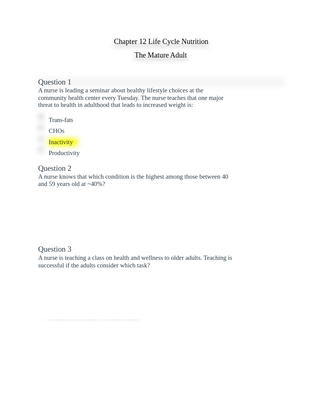 Chapter 12 Life Cycle Nutrition The Mature Adult.docx_d5757cwp91p_page1