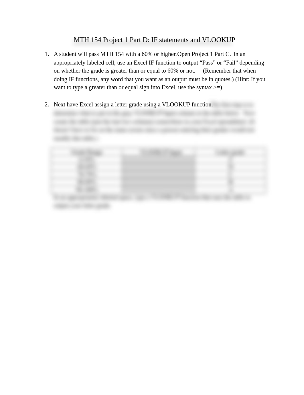 MTH 154 Project 1 Part D IF statements and VLOOKUP.docx_d57aqfcm15a_page1