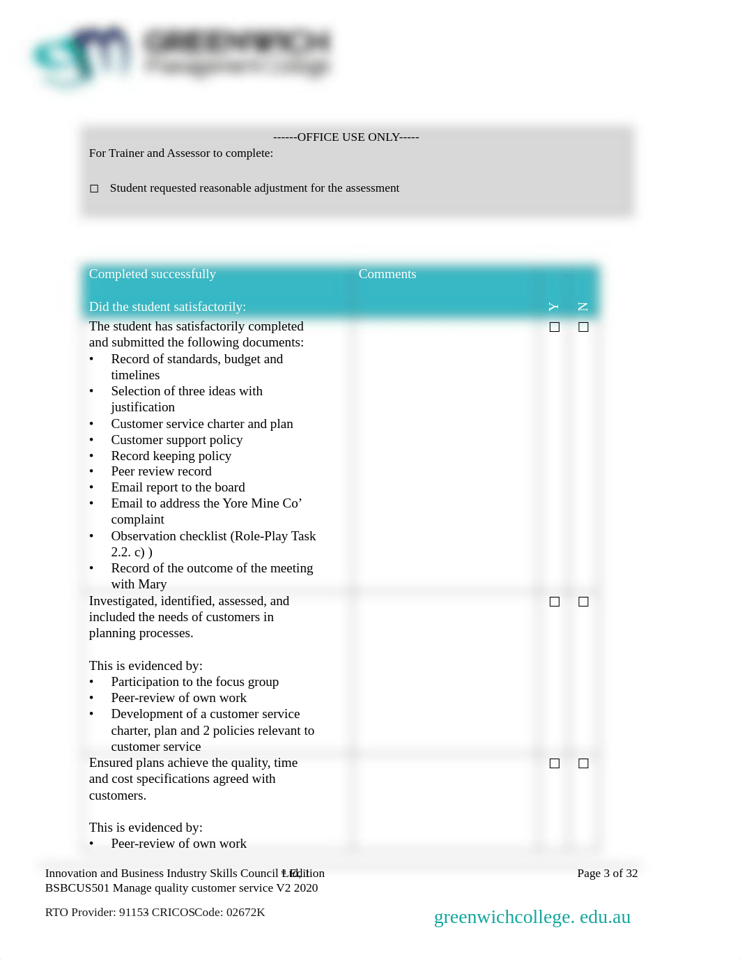 BSBCUS501 Manage quality customer service -  Assessment Task 2.pdf_d57gp35aw3j_page3