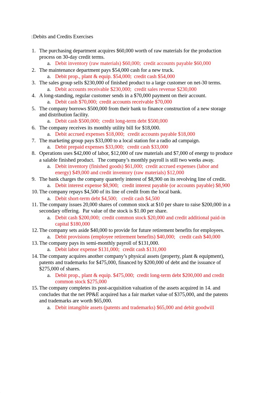 Debits and Credits Exercises solution.docx_d57ismlwvpn_page1