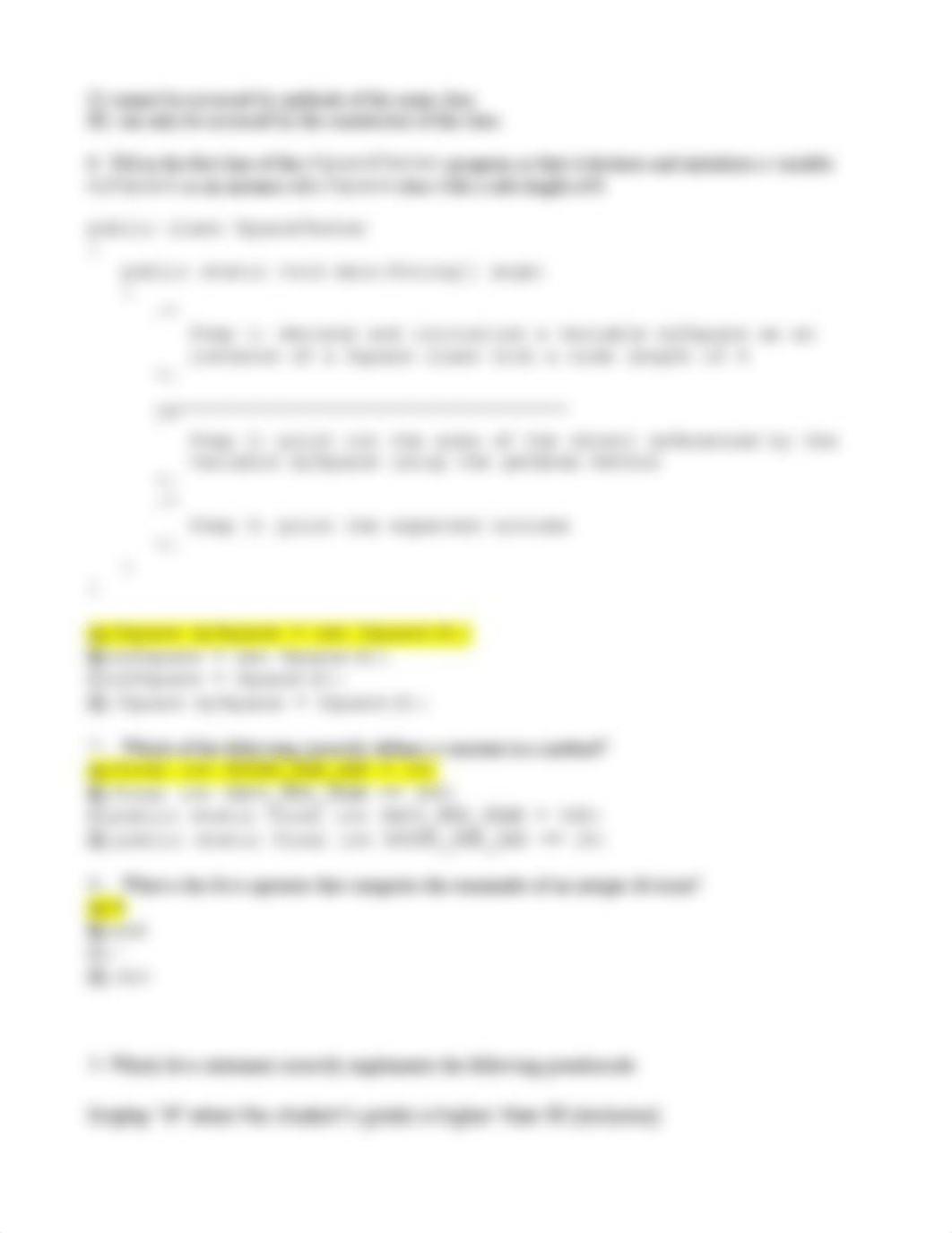 Comp Sci 256 Final Exam Review and Practice Test on Java_d57l10k5llu_page3