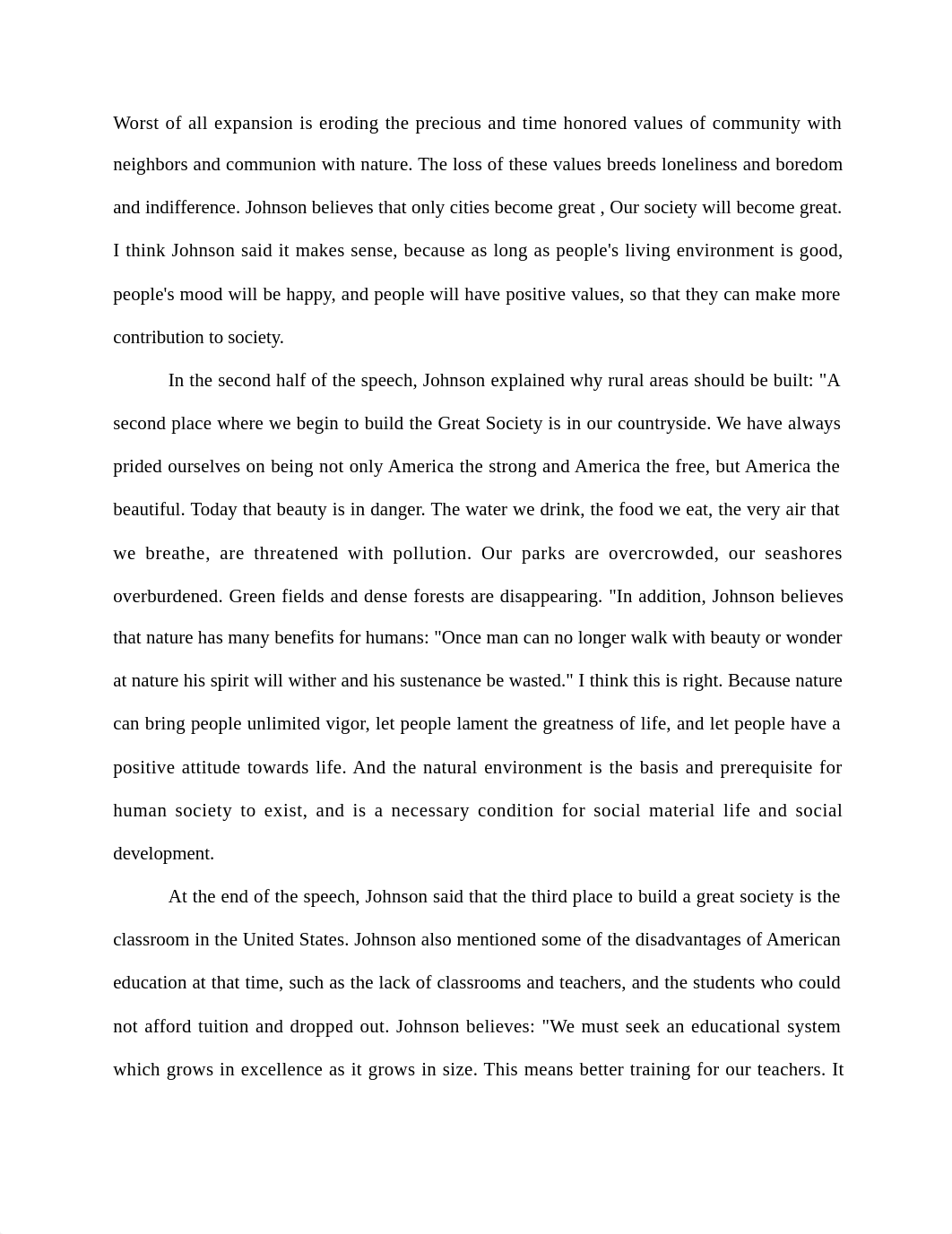 Essay Review Four - Great Society Speech by Lyndon Johnson.docx_d57v9m8flsa_page2