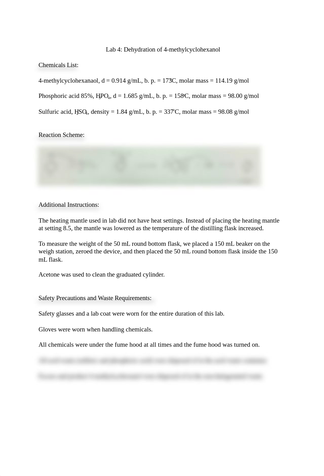 Lab 4 - Dehydration of 4-methylcyclohexanol.docx_d584owa18bi_page1