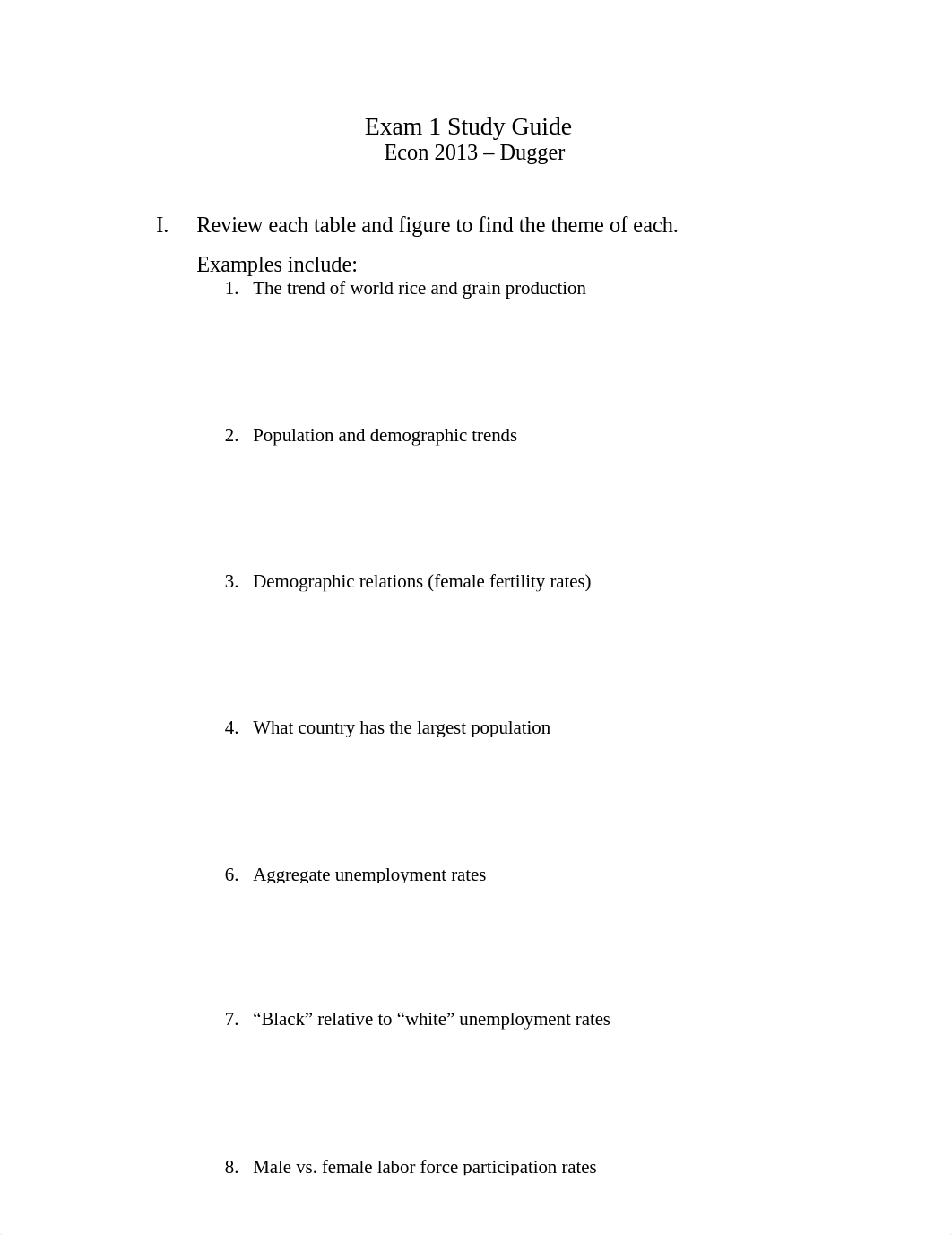 Econ 2013 - Exam 1 Study Guide_d585gwl4xea_page1