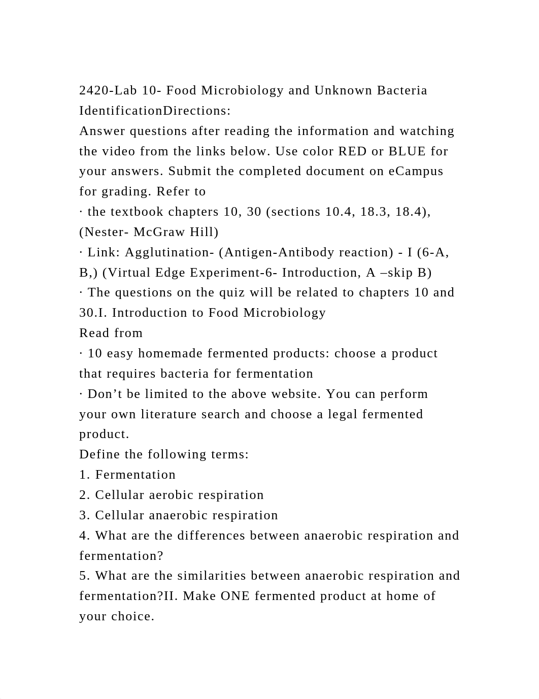 2420-Lab 10- Food Microbiology and Unknown Bacteria IdentificationDi.docx_d58mexyyqc4_page2