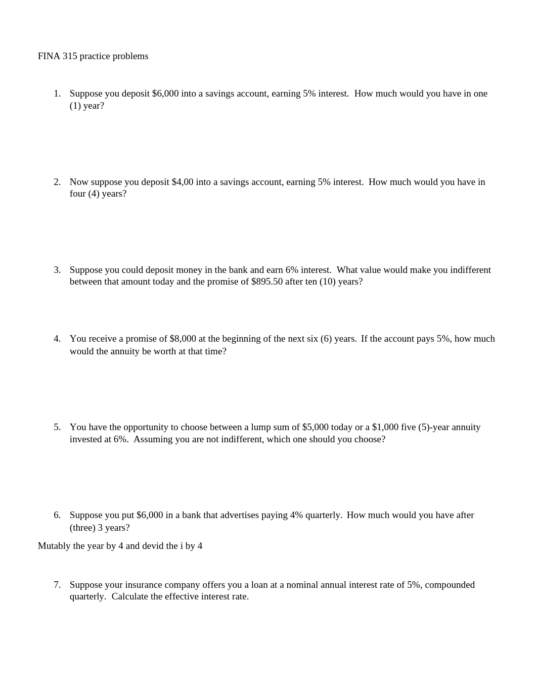 FINA 315 Exam 2 practice problems.docx_d58rr51r47k_page1