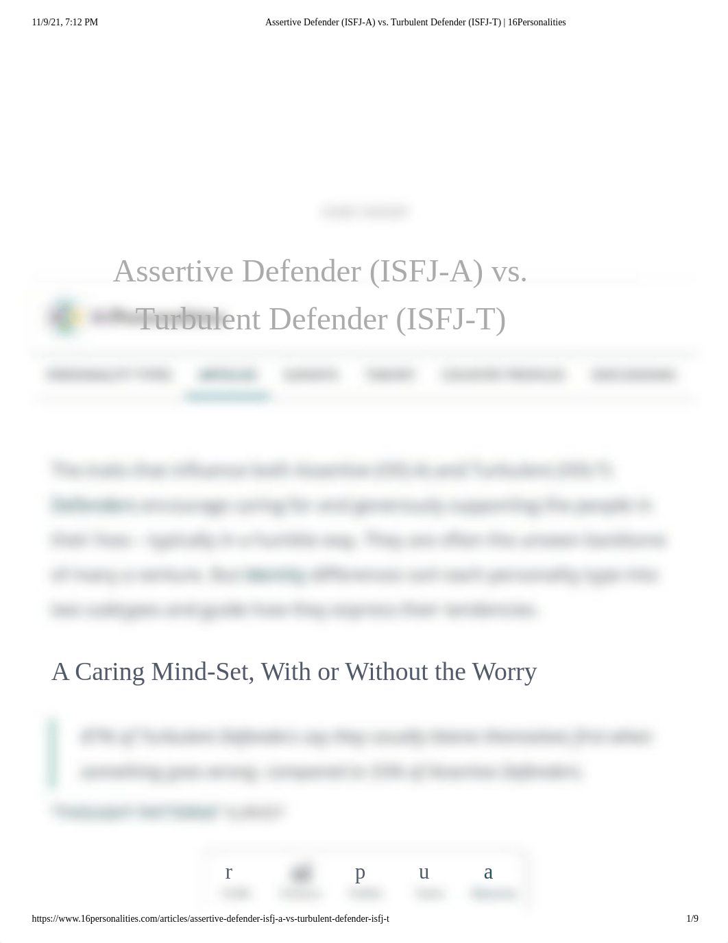 Assertive Defender (ISFJ-A) vs. Turbulent Defender (ISFJ-T) _ 16Personalities.pdf_d58truxdd13_page1