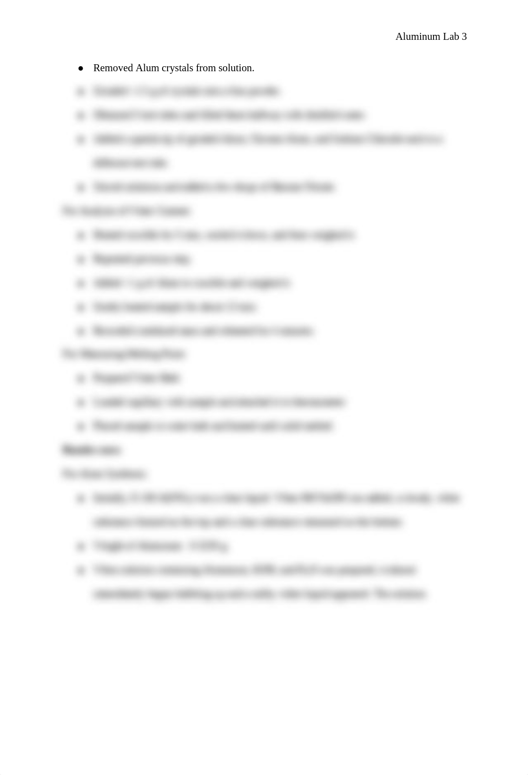 Synthesis of Aluminum, Properties of Hydrates, and Analysis of Common Alum_d58z080xqag_page3