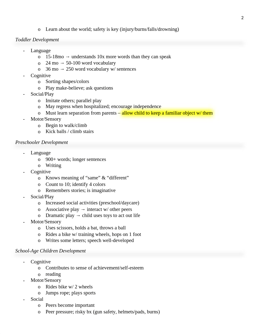 Pediatrics Exam 1 Review.docx_d58z56xn6kz_page2