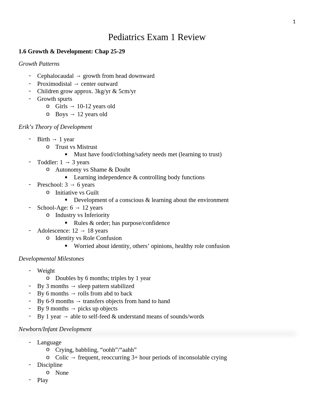 Pediatrics Exam 1 Review.docx_d58z56xn6kz_page1