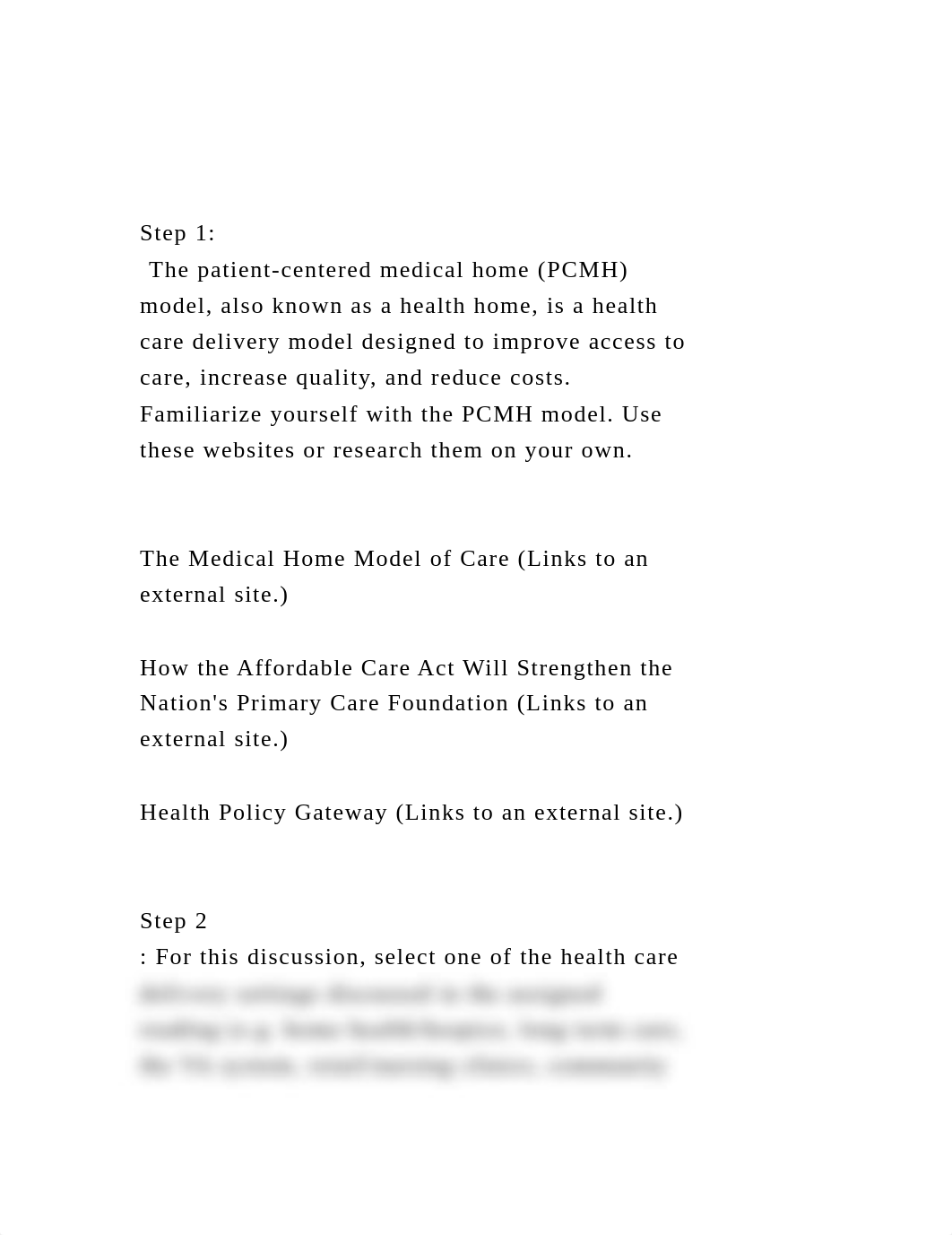 Step 1 The patient-centered medical home (PCMH) model, also k.docx_d598rh3yklc_page2