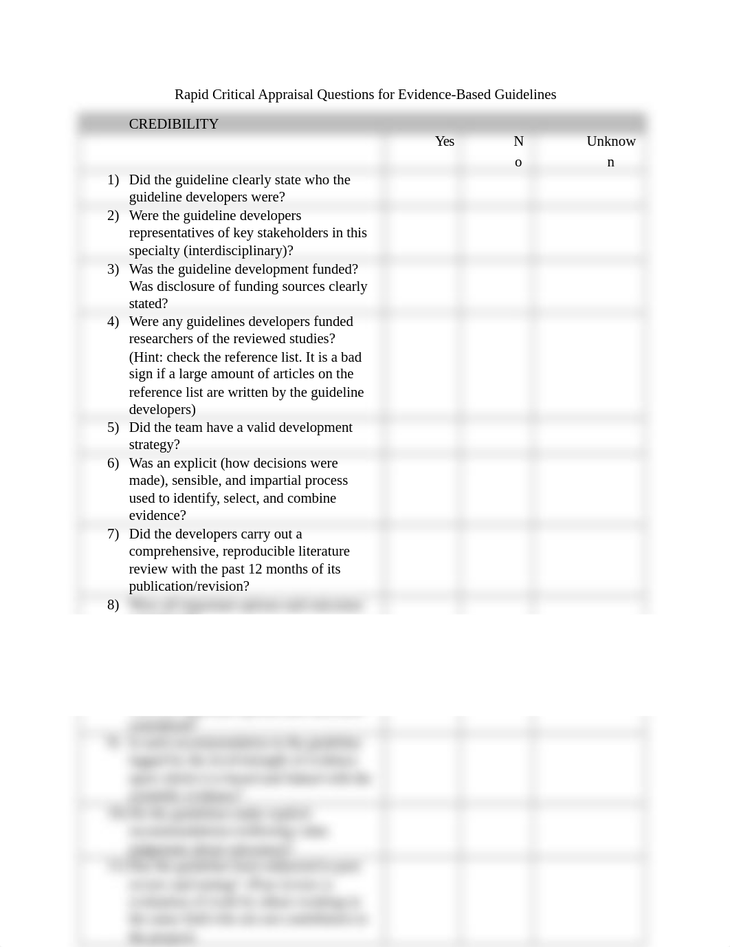 Rapid Critical Appraisal Questions for Evidence Based Guidelines WORD (1).docx_d599rujxcu4_page1