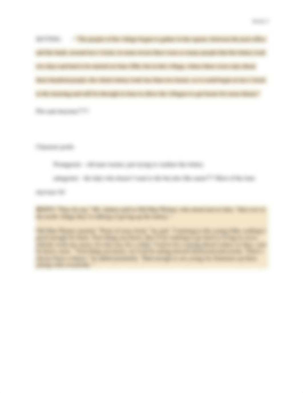 Short Story Analysis - The Lottery ENG 101.docx_d59e9asf7fy_page2