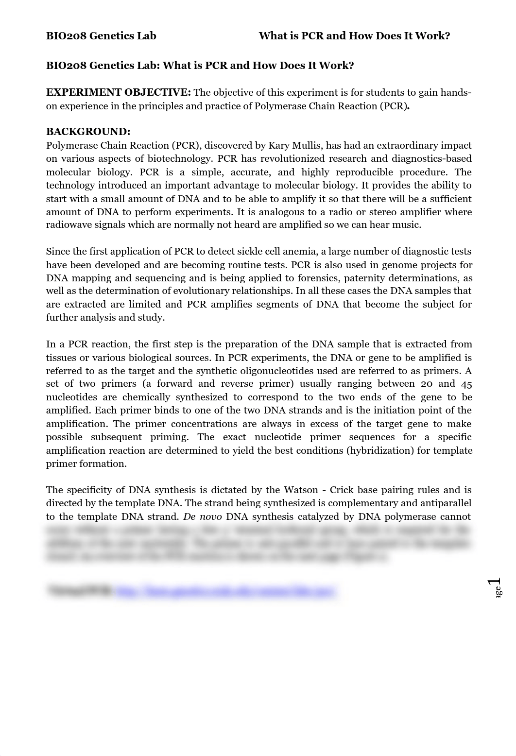 BIO208 Genetics Lab PCR Lab SP14_d59fg56u8qd_page1