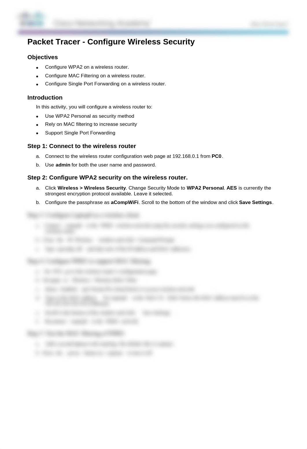 12.2.5.8 Packet Tracer - Configure Wireless Security.pdf_d59gfh8t0yp_page1