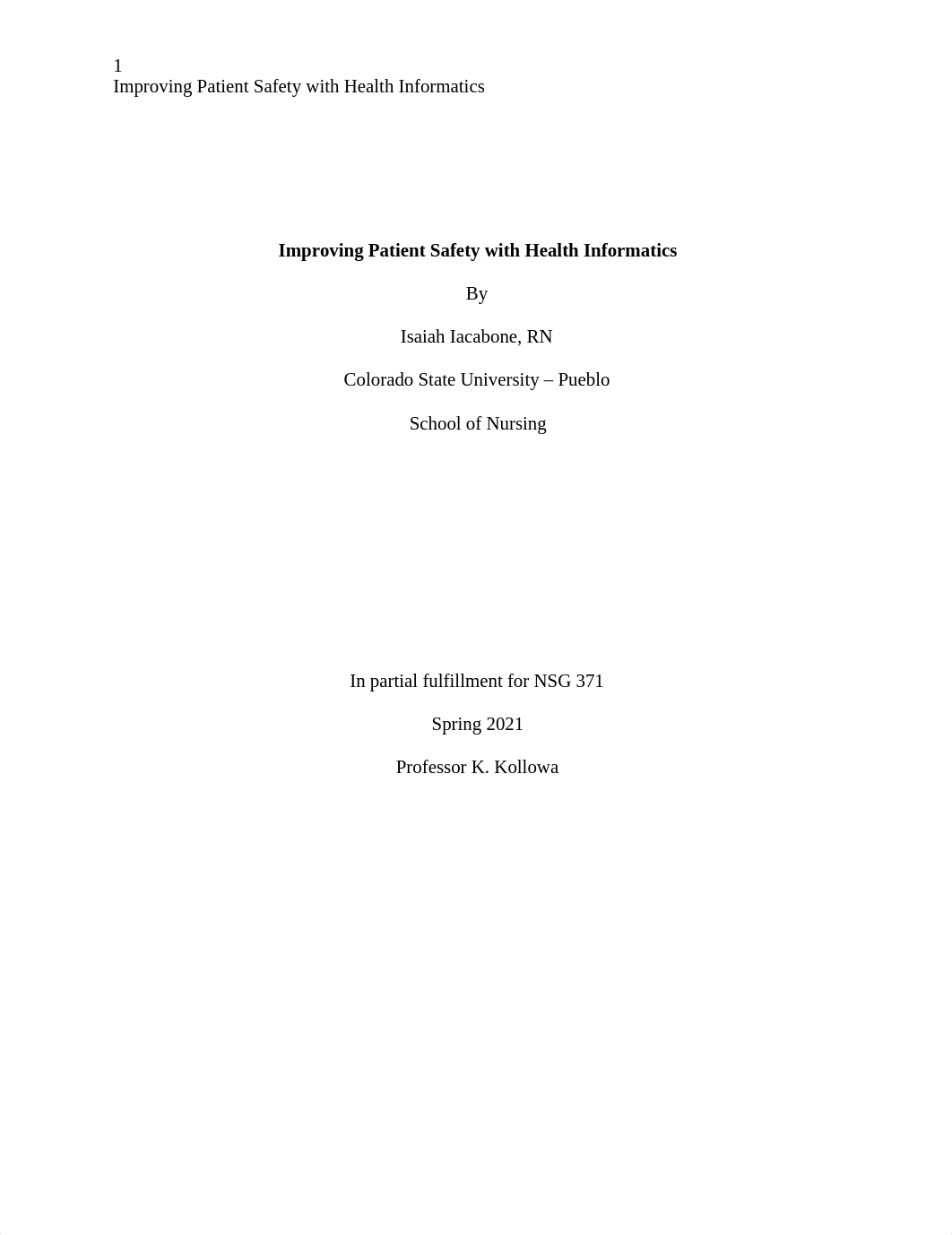 Improving Pt safety NSG 371.docx_d59lx7wait1_page1