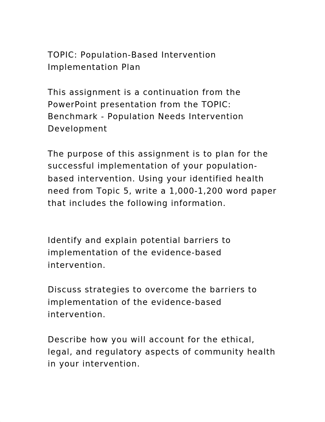 TOPIC Population-Based Intervention Implementation PlanThis ass.docx_d5azv3guuv1_page2