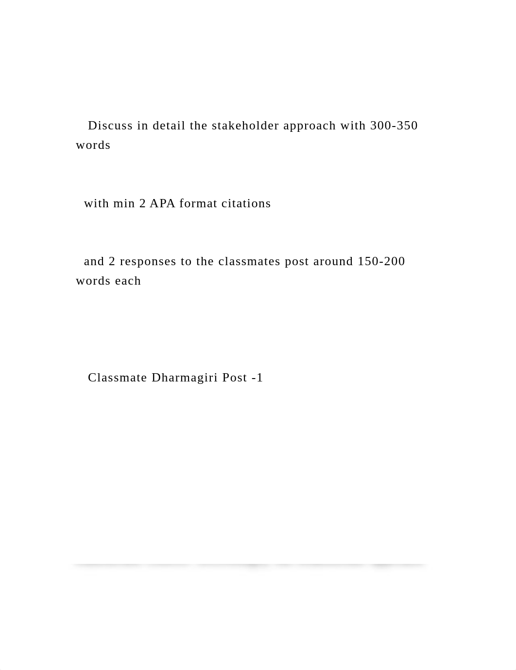 Discuss in detail the stakeholder approach with 300-350 words.docx_d5b3fe754rq_page2