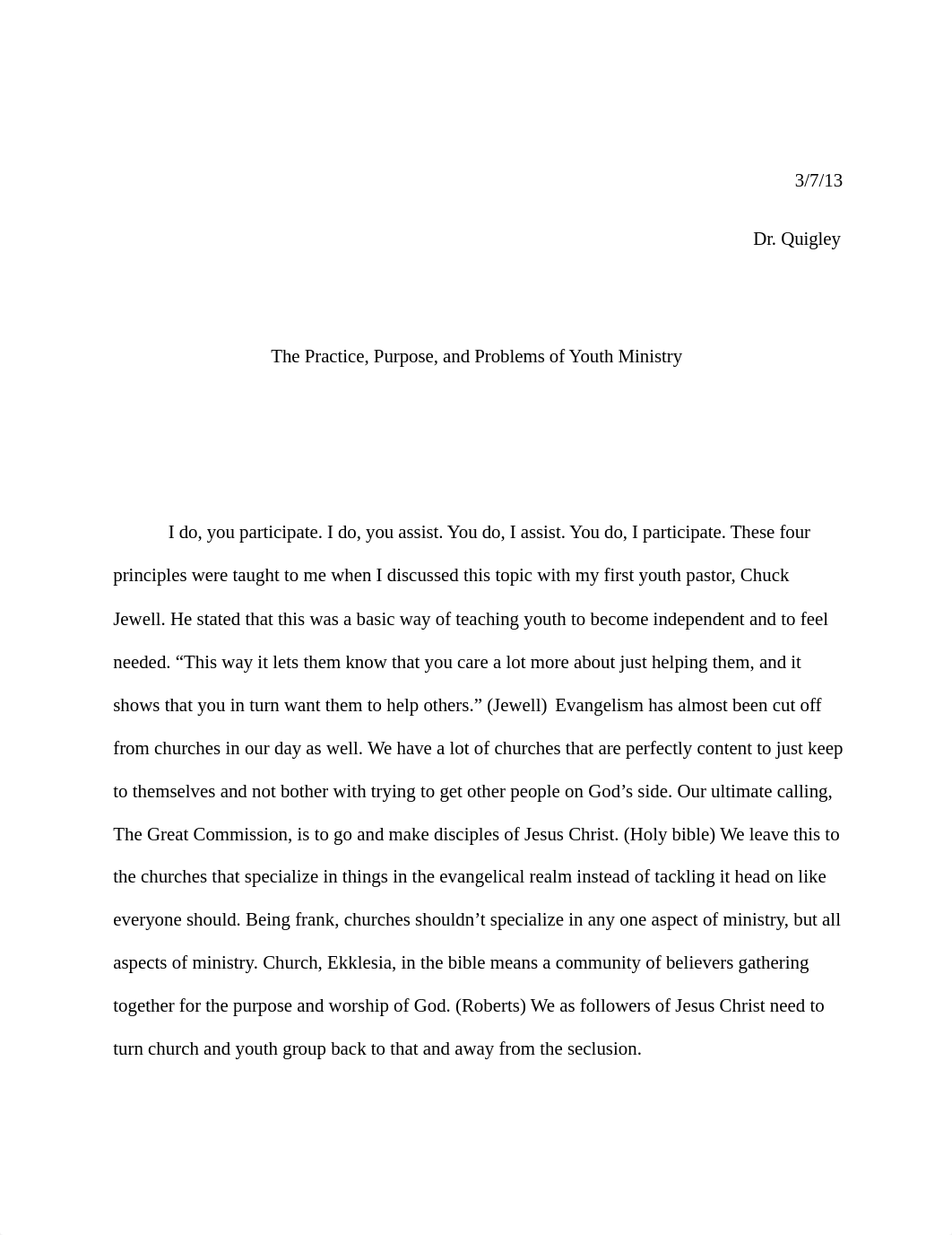 The Practice, Purpose, and Problems of Youth Ministry Paper_d5b3siyjv6b_page1