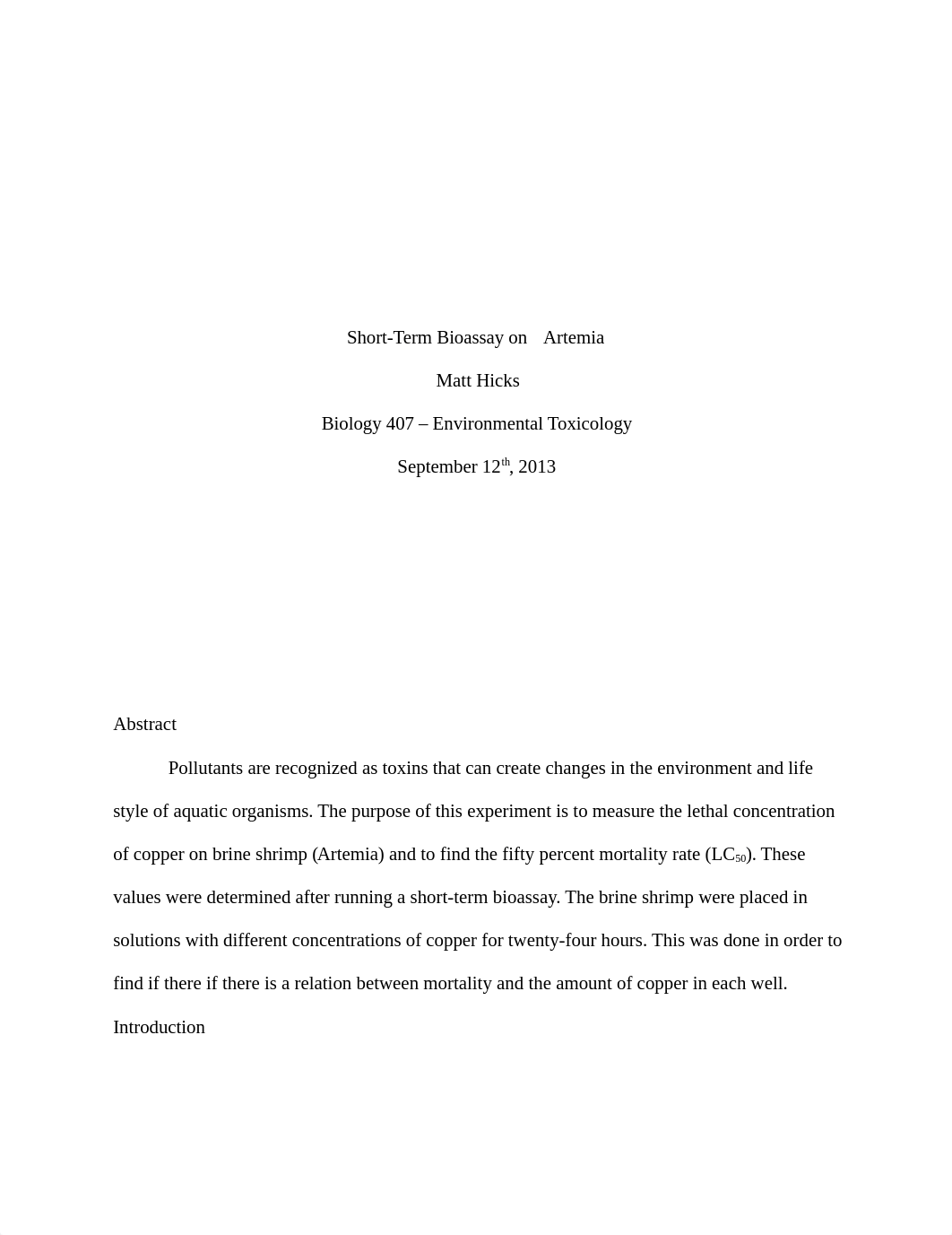 Short-Term Bioassay on Artemia_d5b6tjy3vp7_page1