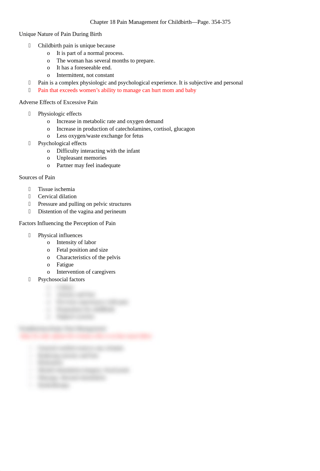 Chapter 18 Pain Managment for Childbirth Notes_d5b8imeuqs9_page1