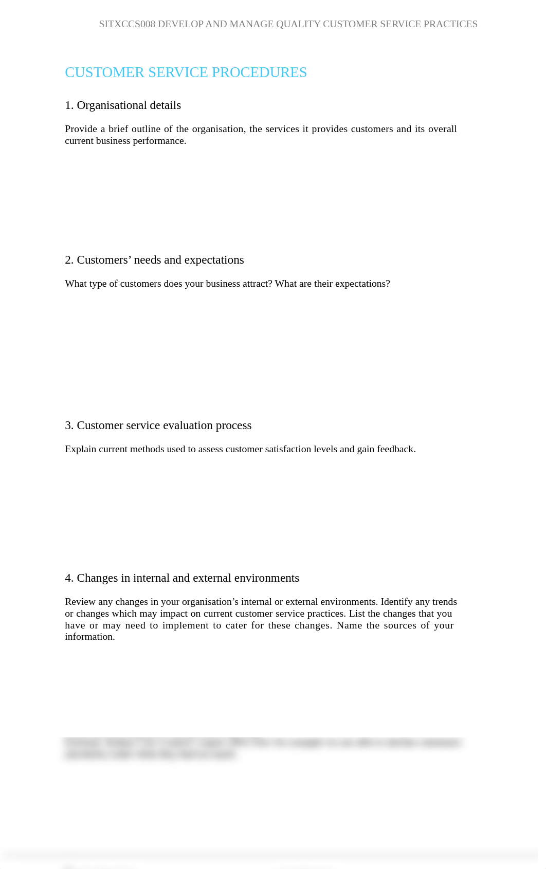 Assessment D_Customer service procedures.docx_d5bfx0bzot9_page1