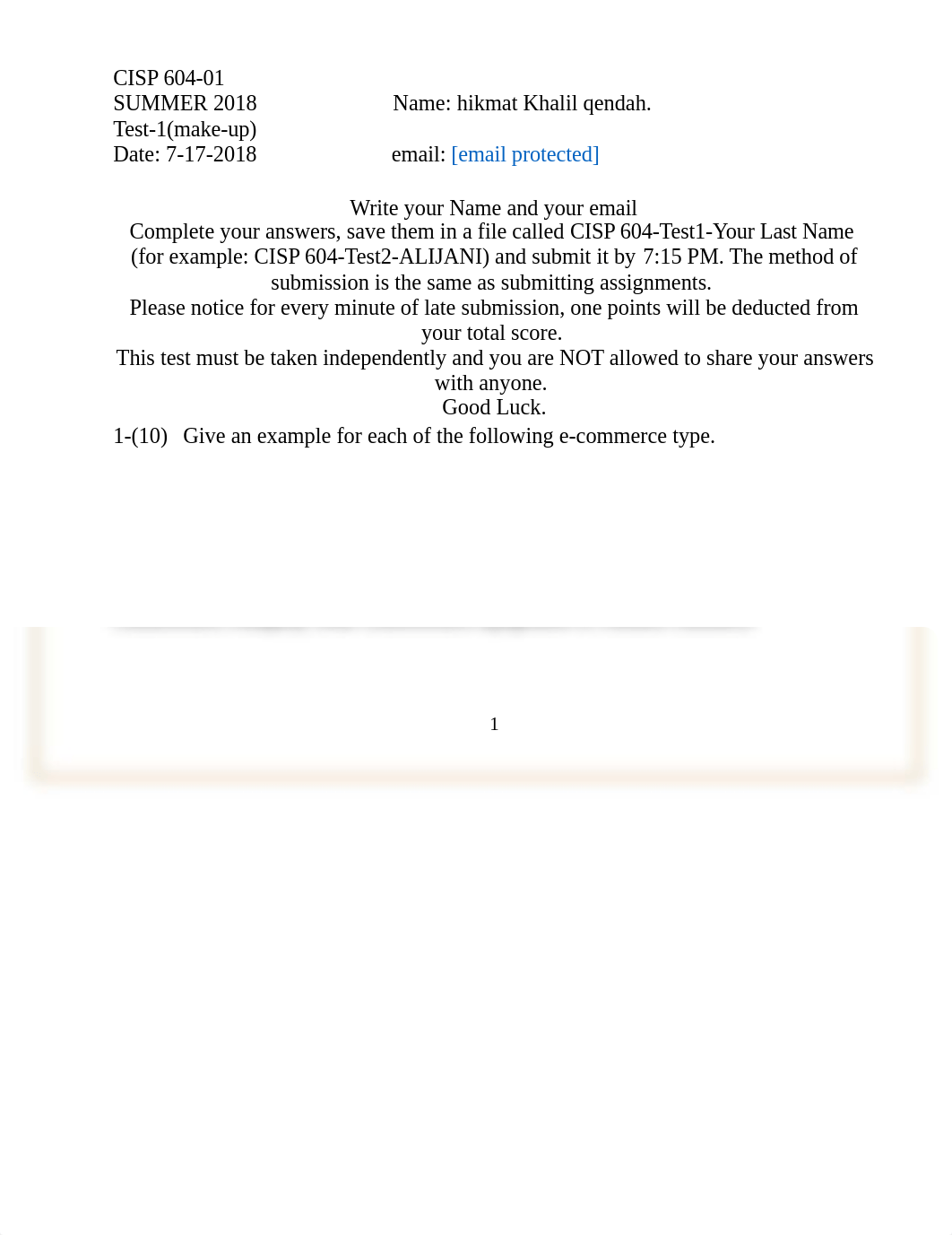 CISP 604 -TEST-1 QENDAH.docx_d5bjijpuk8e_page1