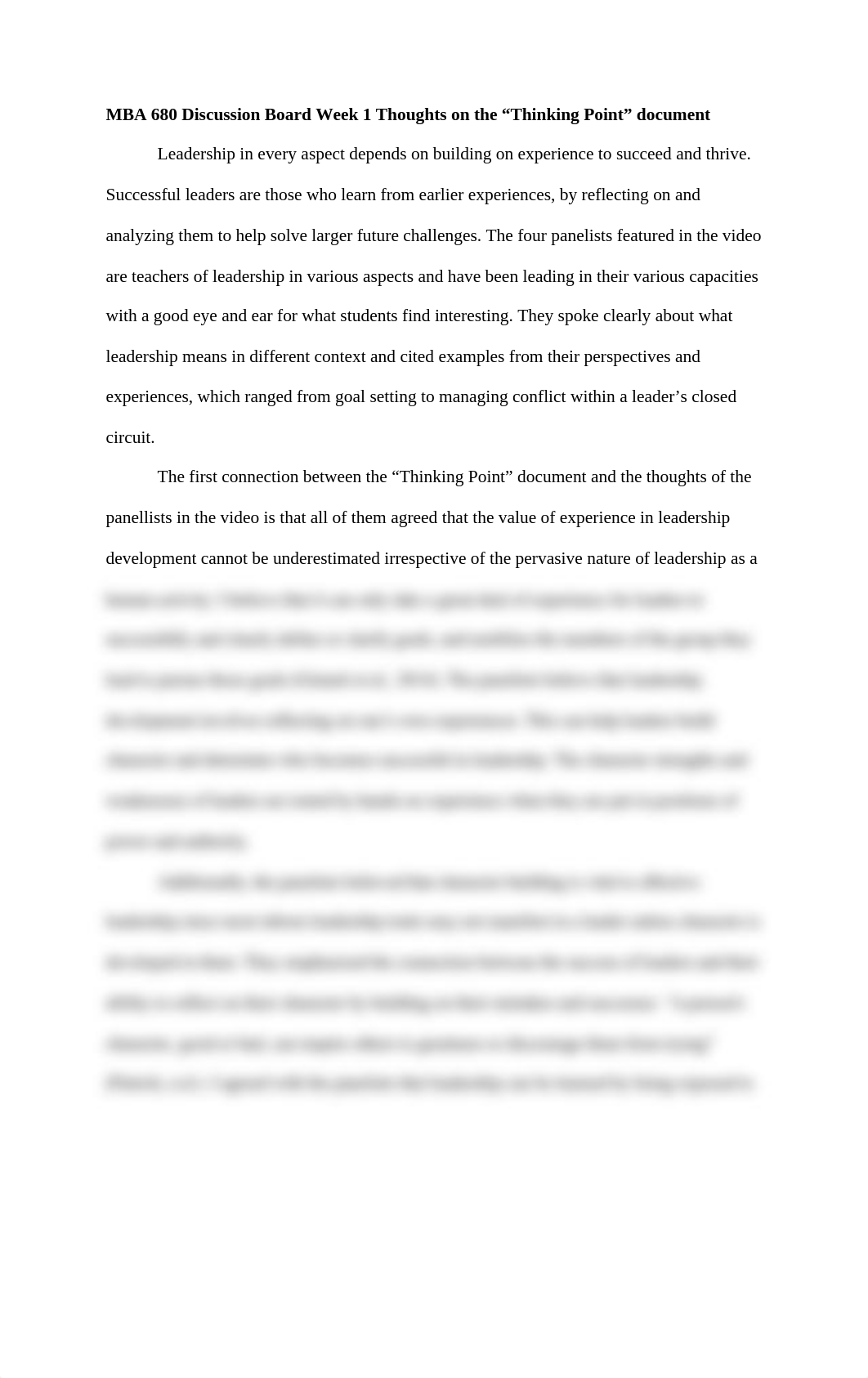 MBA 680 Leadership Discussion Board Week 1.docx_d5bkddgwmp7_page1