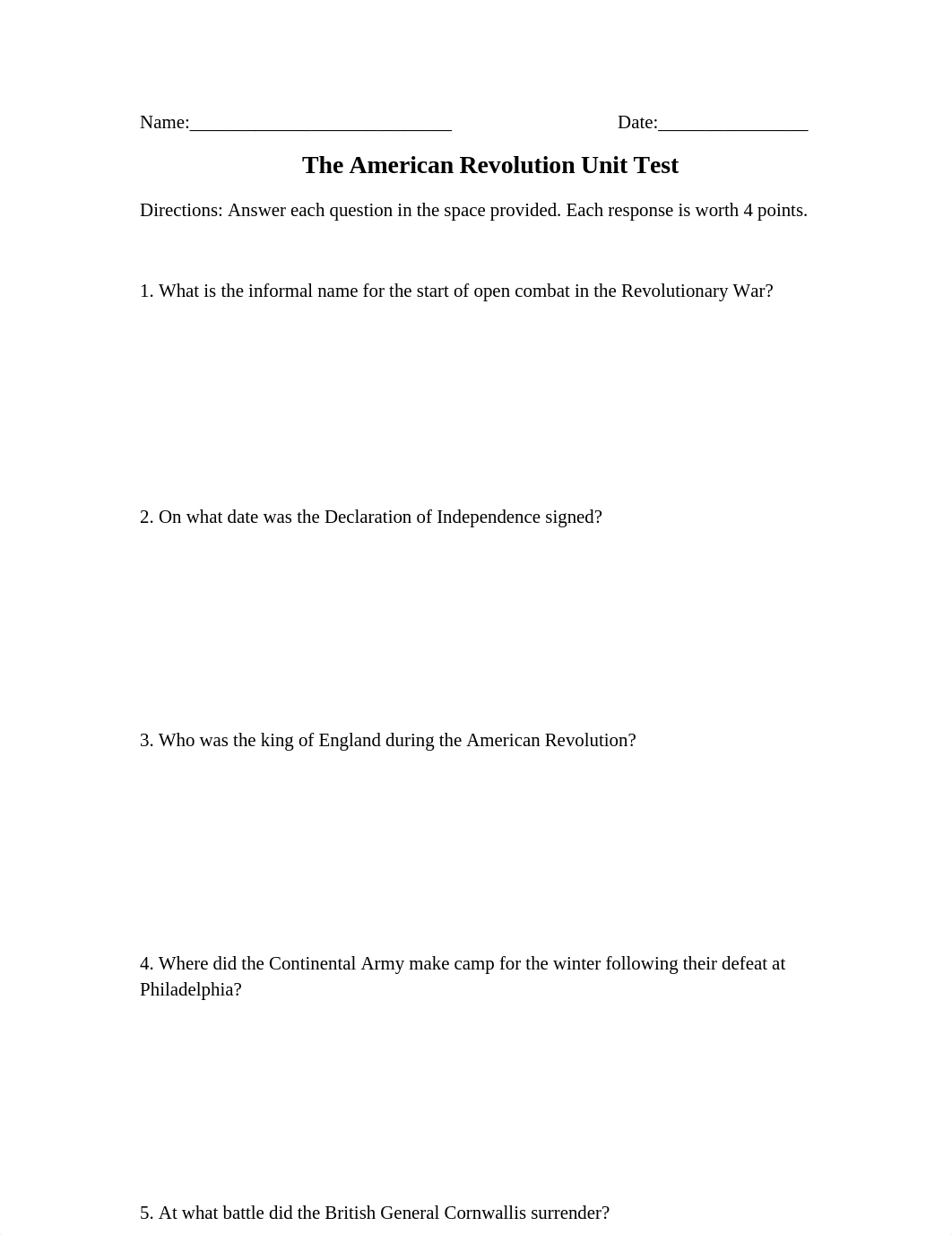 Lesson 5- American Revolution Unit Test_d5bkgg7rssn_page1