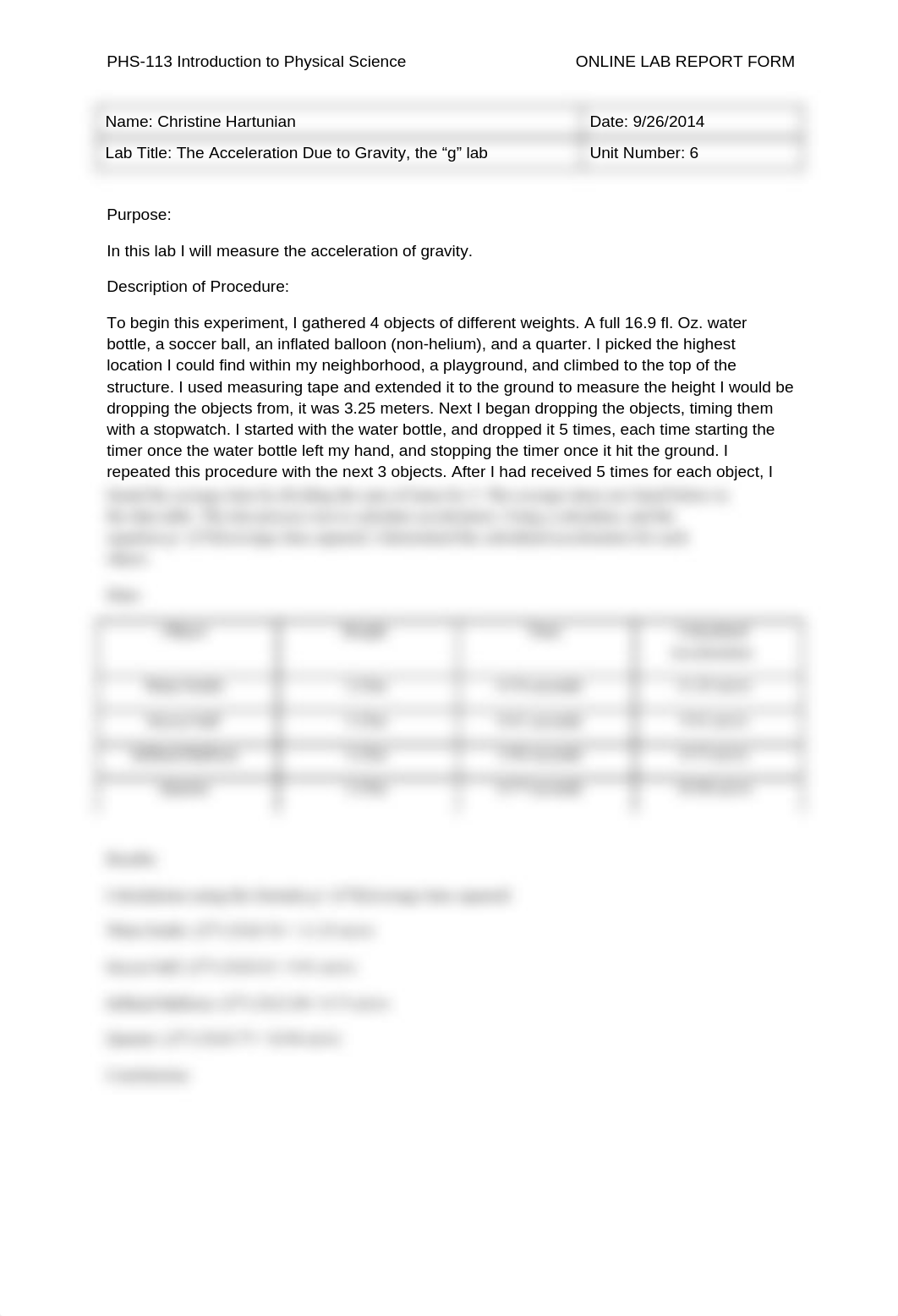 PHS-113 Lab 6 Acceleration of Gravity_d5c1j9jao8l_page1