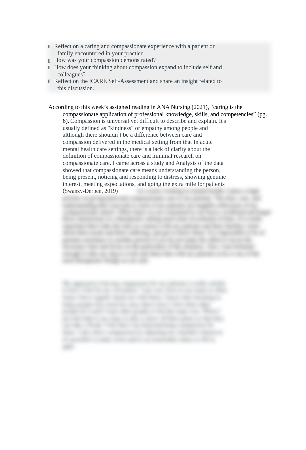 Reflect on a caring and compassionate experience with a patient or family encountered in your practi_d5cc3mjut7j_page1